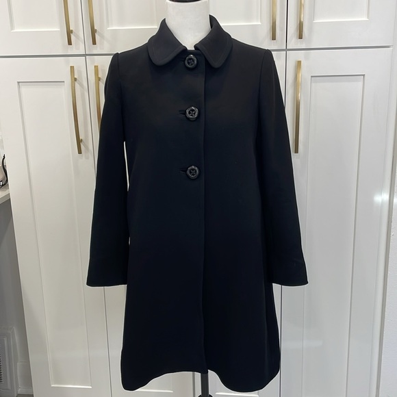 Aritzia Babaton Black Wool Coat - Picture 1 of 15